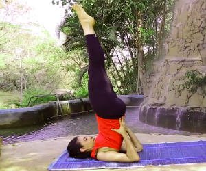 Yoga for thyroid SARVANGASANA